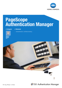 PageScope My Authentication Manager