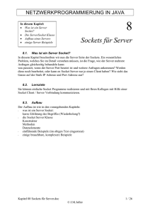 Sockets für Server - Joller-Voss