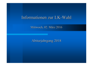 Informationen LK-Wahl Abi 2018 - Willy-Brandt