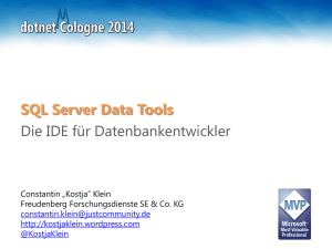 SQL Server Data Tools SSDT