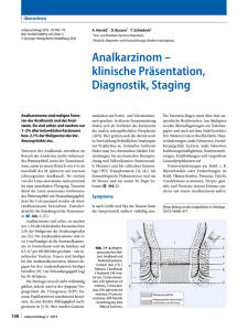 Analkarzinom – klinische Präsentation, Diagnostik, StagingAnal