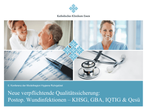 postoperative Wundinfektionen