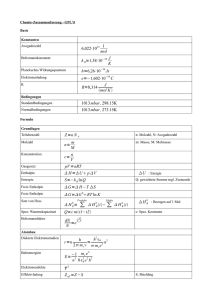 6022⋅1023 1 mol k B=1,38⋅10−23 JK h=6,26⋅10−34 Js e - FSMB