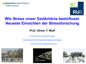 Stress - Ruhr-Universität Bochum