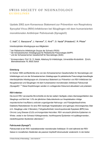 RSV Infektion - Swiss Society of Neonatology