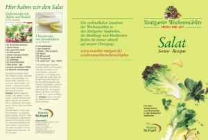 Stuttgarter Wochenmärkte Hier haben wir den Salat