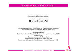 Beispiele ICD 10 - Berufskolleg Waldenburg