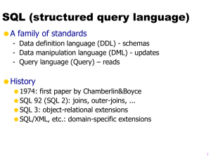 SQL - ETH Systems Group