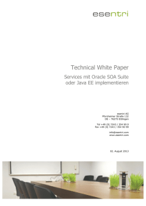 Technical White Paper Services mit Oracle SOA Suite