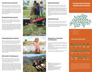 Kurzporträt Strategie Biodiversität Schweiz