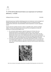 The left bundle branch block as an expression of nutritional