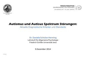 Autismus - Social Potentials in Autism - Friedrich-Schiller