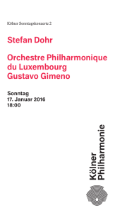 Stefan Dohr Orchestre Philharmonique du Luxembourg Gustavo