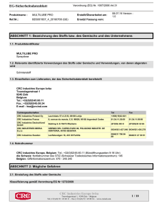 EG-Sicherheitsdatenblatt