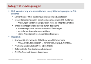 Integritätsbedingungen