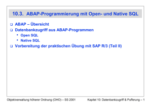 10.3. ABAP-Programmierung mit Open