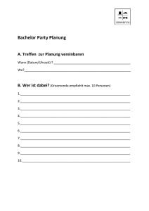 Checkliste für die Bachelor Party Planung (.DOC)