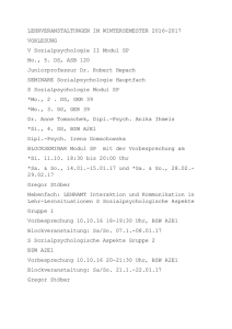 Lehrplanung Wintersemester 2016-2017