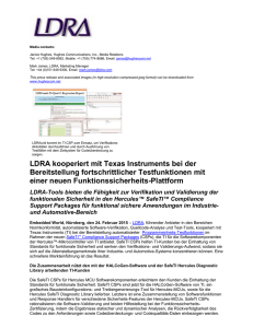 LDRA kooperiert mit Texas Instruments bei der Bereitstellung