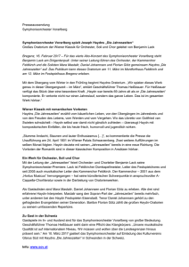 Presseaussendung Symphonieorchester Vorarlberg