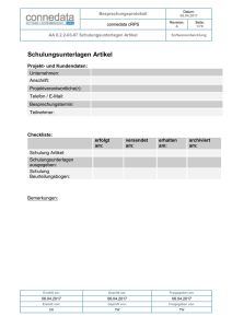 Schulungsunterlagen Artikel