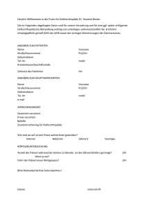 Anmeldebogen downloaden - Kieferorthopädische Praxis Becker in