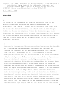 Lengauer, E. 2008. Tierethik. In: Gosepath, S. / Hinsch, W