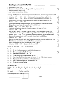 Leistungsnachweis GEOMETRIE