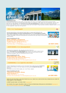 ePost für Sie! - REWE Touristik