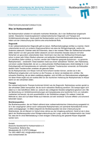 PRESSEMITTEILUNG - Deutsche Gesellschaft für Nuklearmedizin
