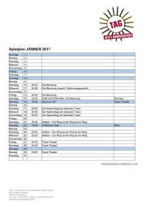 TAG Spielplan Jänner 2017