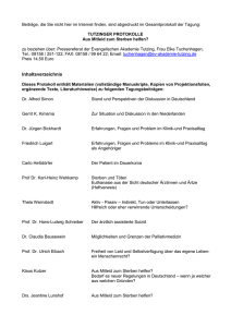 Inhaltsverzeichnis - Evangelische Akademie Tutzing