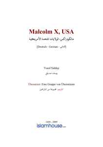 Malcolm X, USA - IslamHouse.com