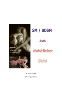 bdsm aus christlicher sicht