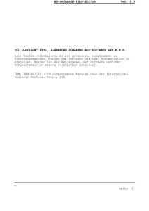 Handbuch AS-DATABASE-FILE-EDITOR Ver. 2.0