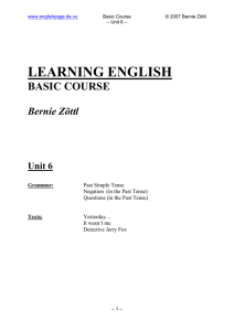 Unit 6 - EnglishPage - Learn English Online!