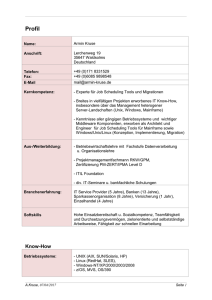 Profil - Armin Kruse Consulting