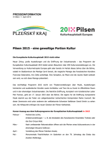 Pilsen 2015 - eine gewaltige Portion Kultur