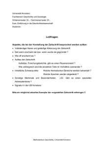 Leitfragen - Universität Konstanz