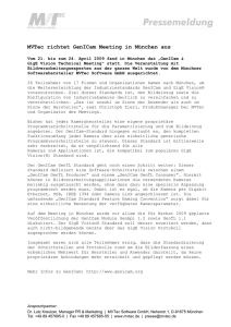 (): MVTec richtet GenICam Meeting in München aus