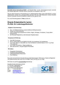 Recruitment Template - Scientific Games International GmbH