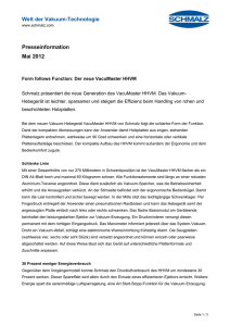 Form follows Function: Der neue VacuMaster HHVM