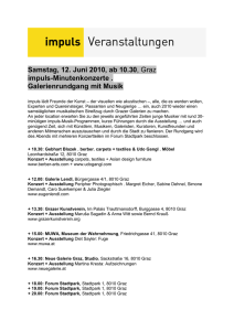 Samstag, 12. Juni 2010, ab 10.30, Graz impuls