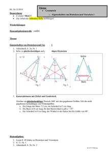 2014_12_16, Eigenschaften von Dreiecken und Vierecken 1