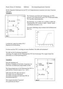 Physik Klasse 10 Praktikum Halbleiter Der Transistor