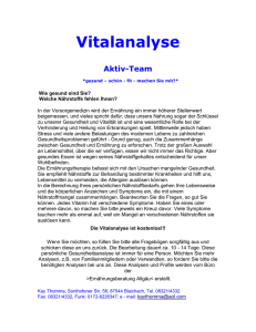 Vitalanalyse - WordPress.com