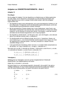 Aufgaben zur DISKRETEN MATHEMATIK – Blatt 3