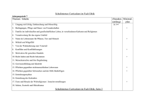 Schulinternes Curriculum im Fach Ethik, Seite 2
