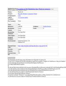 [#BZPCM-274] Exception in SSJ Simulation einer Passiven