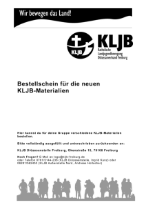 An alle Gruppenleitungen - Das Erscheinungsbild der KLJB Freiburg